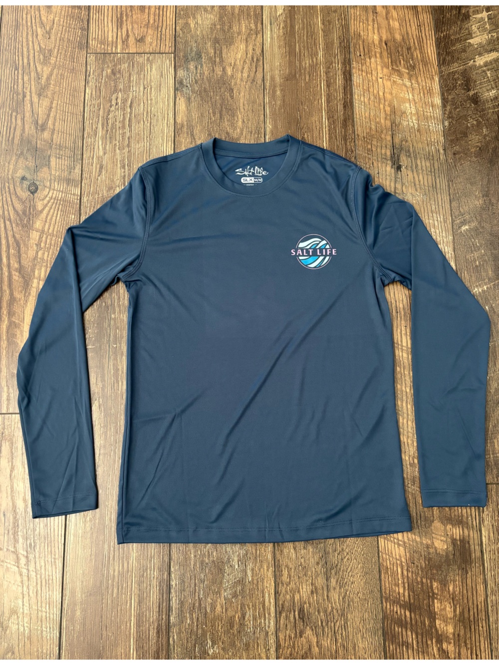 Salt Life NWT UV Performance Fishing Long Sleeve T Shirt Blue Men’s Size M - Picture 3 of 9